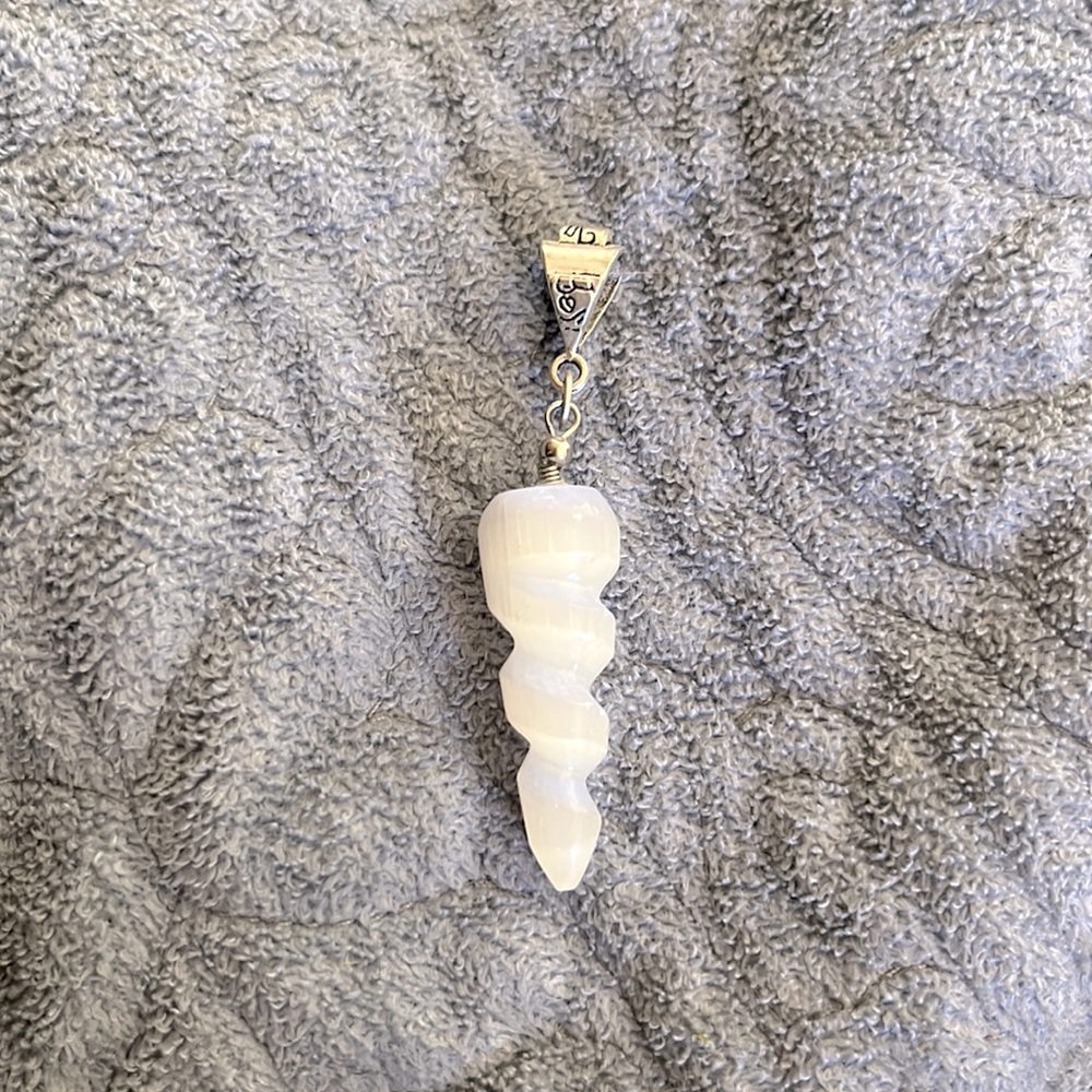 Selenite pendant